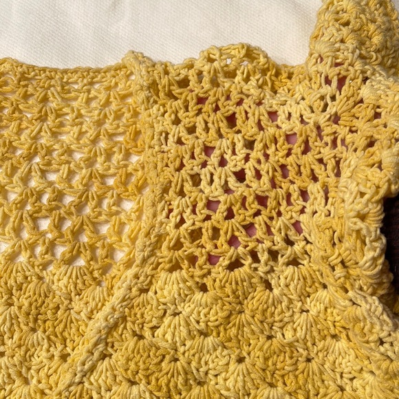 NWT Hand Crafted Crochet Boxy Top (M) - Picture 6 of 9